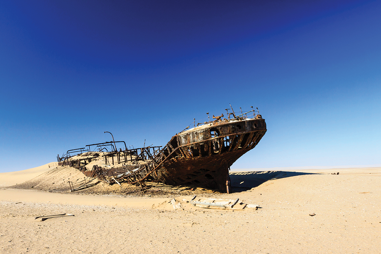 Shipwreck on Skeleton Coast